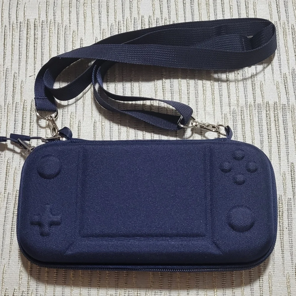 Navy Blue Portable Gaming Console Case Little Nintedo Switch.